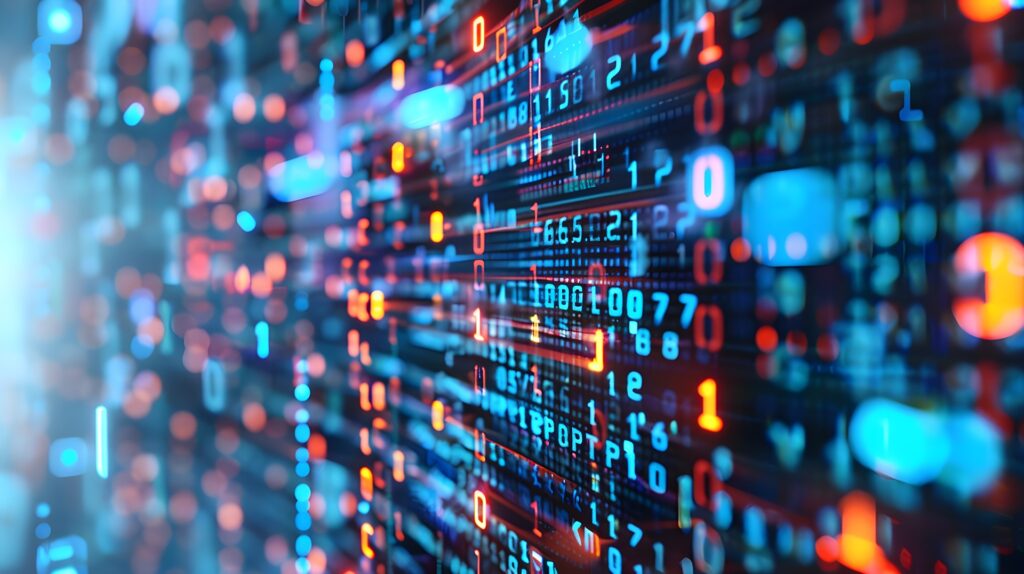 Visualisierte Datenströme mit Binärcode | MTP